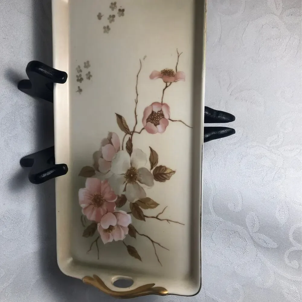 Vintage Victorian Garden Tray for Hummelwerk Japan Porcelain